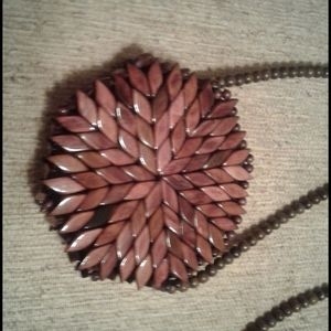 Beautiful Faux Wood Resin Purse Crossbody